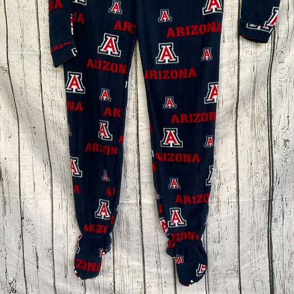 University of Arizona Wildcats Concepts Sport Flannel Footed Pajamas Unisex Med - Picture 4 of 5